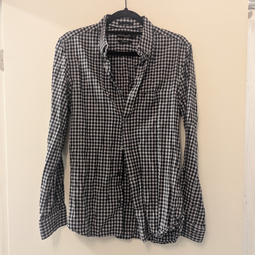 French Connect Gingham Plaid Shirt